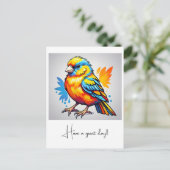 " VIBRANT AVIAN SCHAUTY " POSTKARTE (Stehend Vorderseite)