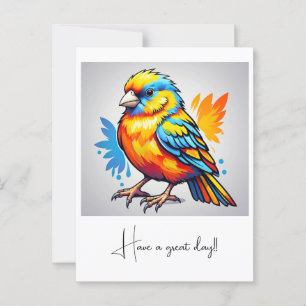 " VIBRANT AVIAN SCHAUTY " POSTKARTE