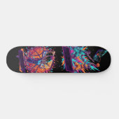 Vibrant Basketball Victory Graphic Pro Skateboard  (Horizontal)