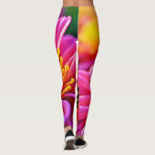Vibrant Bee on Bloom Design Leggings (Rückseite)
