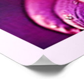 Vibrant Bee on Bloom Design Poster (Ecke)