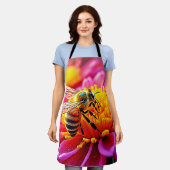 Vibrant Bee on Bloom Design Schürze (Getragen)