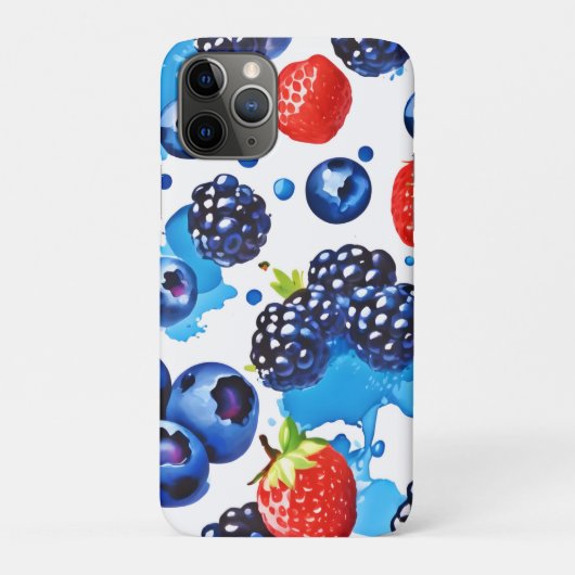 Vibrant Berry Pattern Case-Mate iPhone Hülle (Rückseite)