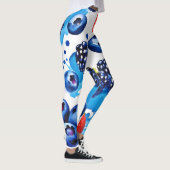 Vibrant Berry Pattern Leggings (Rechts)