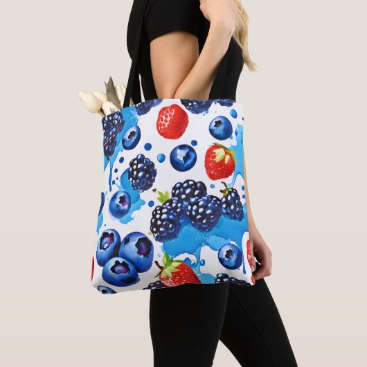 Vibrant Berry Pattern Tasche (Von Nahem)