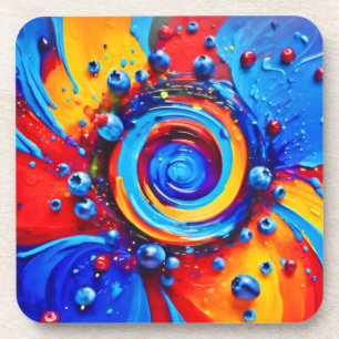 Vibrant Berry Vortex Getränkeuntersetzer