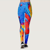 Vibrant Berry Vortex Leggings (Rückseite)
