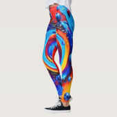 Vibrant Berry Vortex Leggings (Links)