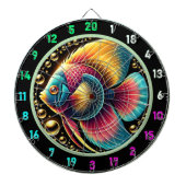 Vibrant Betta Fish Dartboard Decke Dartscheibe (vorne)