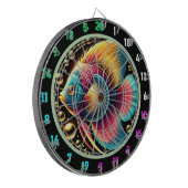 Vibrant Betta Fish Dartboard Decke Dartscheibe (Vorderseite Links)