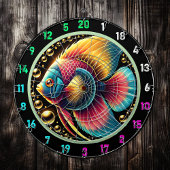 Vibrant Betta Fish Dartboard Decke Dartscheibe