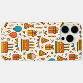 Vibrant Birthday Party Seamless Pattern Case-Mate iPhone Hülle (Rückseite (Horizontal))