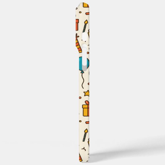 Vibrant Birthday Party Seamless Pattern Case-Mate iPhone Hülle (Rückseite / Links)