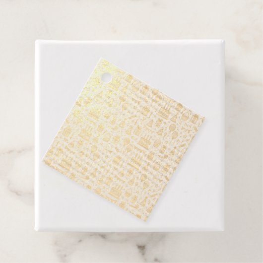 Vibrant Birthday Party Seamless Pattern Geschenkanhänger (Mit Box)