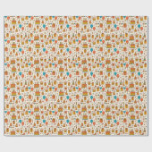 Vibrant Birthday Party Seamless Pattern Geschenkpapier (Flach)