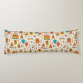 Vibrant Birthday Party Seamless Pattern Seitenschläferkissen (Rückseite)