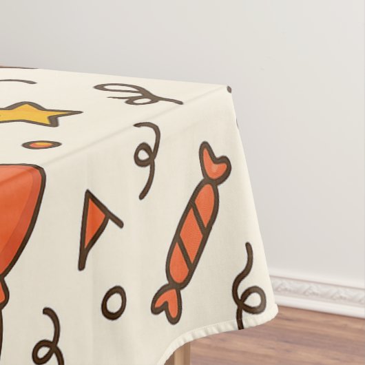 Vibrant Birthday Party Seamless Pattern Tischdecke (Beispiel)