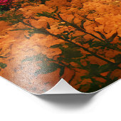 Vibrant Blossom Tree Garden Paradise View Fotodruck (Ecke)