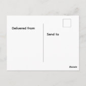 Vibrant Blue Borage Starflower Herbal Garden Postkarte (Rückseite)