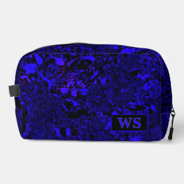 Vibrant Blue Monogram Toiletry Bag Waschbeutel