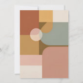 Vibrant Boho Birthday Party Einladung (Rückseite)