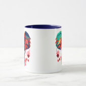 Vibrant Boho Chic Elephant Tasse (Zentrum)
