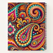 Vibrant Boho Paisley Notizblock (Rückseite)