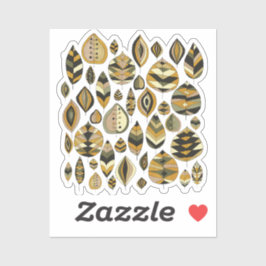 Vibrant Bold Foliage Yellow Green Aufkleber