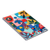 Vibrant Botanical Geometry in Layered Paper-Cut St Notizblock (Rechte Seite)