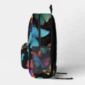 Vibrant Butterflies Monogram Bedruckter Rucksack (Rechts)