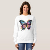 Vibrant Butterfly Art: Bold & Beautiful Sweatshirt (Vorne ganz)