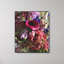 Vibrant Calla Lily and Mixed Flowers Canvas Art Leinwanddruck