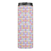 Vibrant Candy Pattern | Pastel Bubble Gum Thermosbecher (Rückseite)