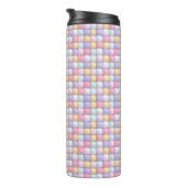 Vibrant Candy Pattern | Pastel Bubble Gum Thermosbecher (Nach rechts gedreht)