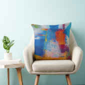 Vibrant Canvas Abstract Art Kissen (Stuhl )