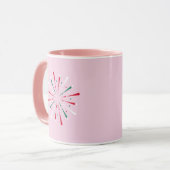 Vibrant Celebration Confetti, Fireworks  Tasse (Vorderseite Links)