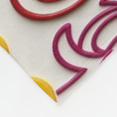 Vibrant Celtic Heart & Knot Floral Symphony Fleecedecke (Ecke)