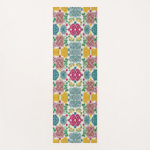 Vibrant Celtic Heart & Knot Floral Symphony Yogamatte (Vorderseite)