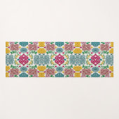 Vibrant Celtic Heart & Knot Floral Symphony Yogamatte (Vorderseite (Horizontal))