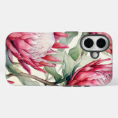 Vibrant Cerise Protea Apple iPhone 16 Tough Case (Rückseite (Horizontal))