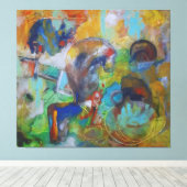 Vibrant Chaos Leinwanddruck (Insitu (Holzboden))