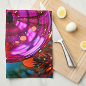 Vibrant Christmas Ornament Sparkle Design Geschirrtuch (Viertel Falte)