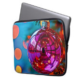 Vibrant Christmas Ornament Sparkle Design Laptopschutzhülle (Vorderseite Links)