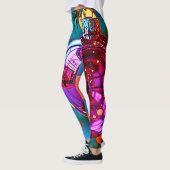 Vibrant Christmas Ornament Sparkle Design Leggings (Links)