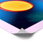 Vibrant Christmas Ornament Sparkle Design Poster (Ecke)