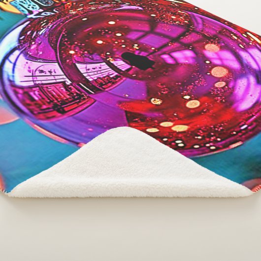 Vibrant Christmas Ornament Sparkle Design Sherpadecke (3/4)