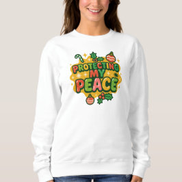 Vibrant Christmas “Protecting My Peace” Faith Desi Sweatshirt