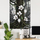 Vibrant Chromatic Lily - Fine Art Botanical Poster (Heimbüro)