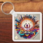 "Vibrant City Notes" Schlüsselanhänger (Vorderseite)