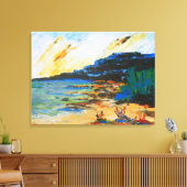 Vibrant Coastal Landscape Leinwanddruck (Insitu (Wohnzimmer))